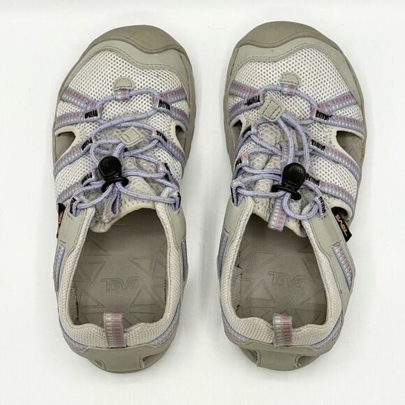 Teva Manatee Purple Khaki Hiking Sandals - Kids US 2 - Picture 8 of 10